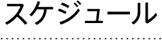 スケジュール